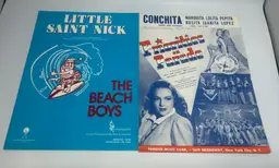 Vintage Sheet Music 'Little Saint Nick' & 'Priorities on Parade'