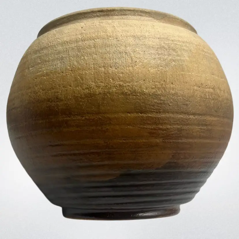 Vintage Arts & Crafts Pottery Vase Planter 5.5” Tall x 6.5” Wide