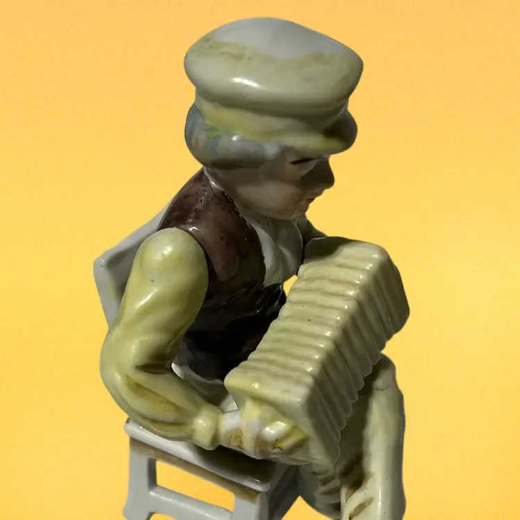 Squeeze Box Musician Occupied Japan Figurine