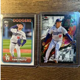Yoshinobu Yamamoto 2x Rookie Card RC Lot Los Angeles Dodgers