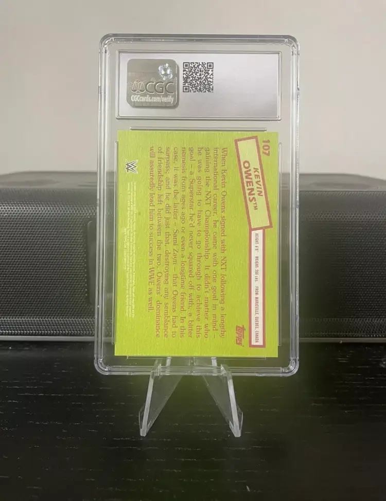 Kevin Owens 2015 Topps Heritage CGC 9