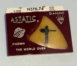Vintage Astatic Diamond NOS Replacement Record Player Stylus/Needle N570-7d R.C.A.