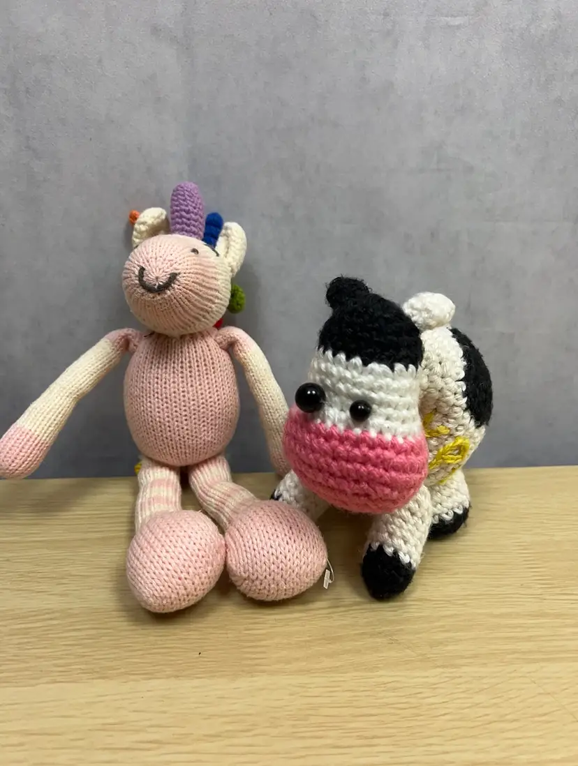 Vintage Crochet Stuff Animals Bundle 