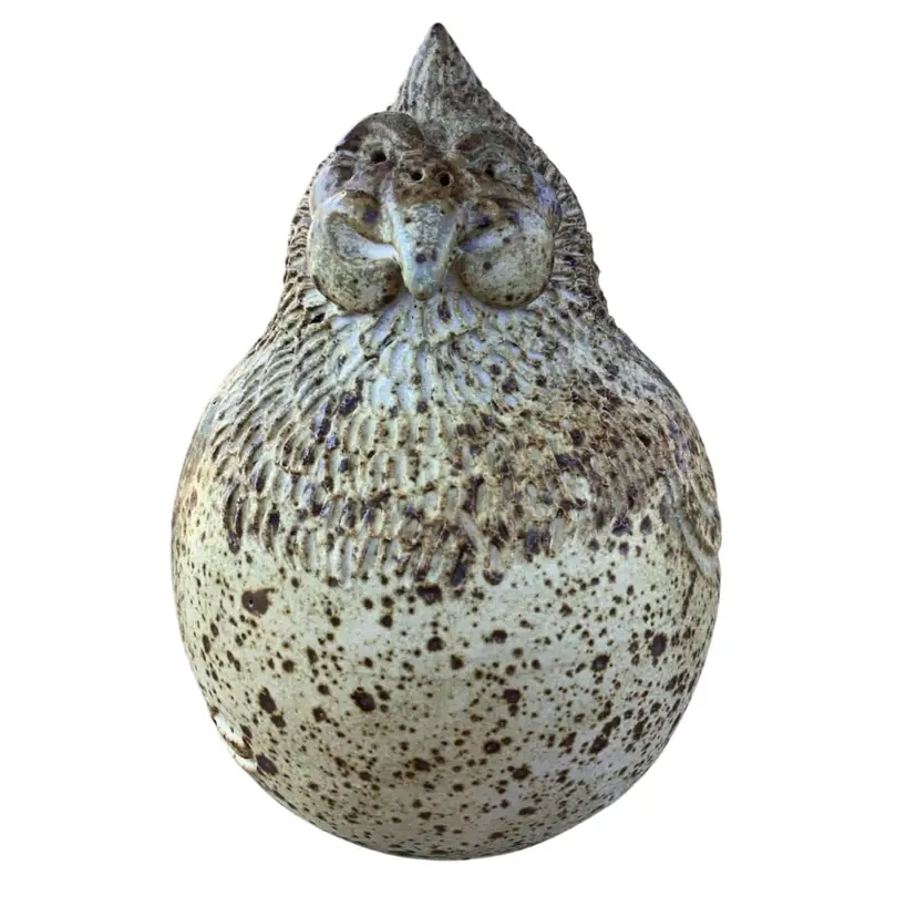 One Of A Kind Pottery Speckled Bird By Ken Friesen