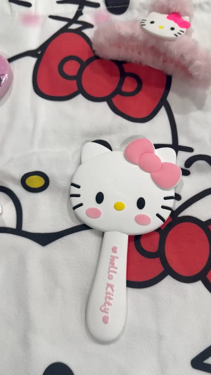 Hello Kitty Tote Bag, Mirror And Hair Accessories Bundle Lot