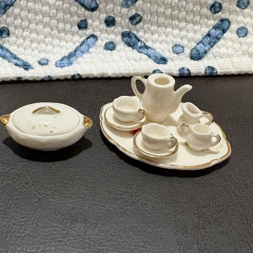 Tea Set - Bone China White