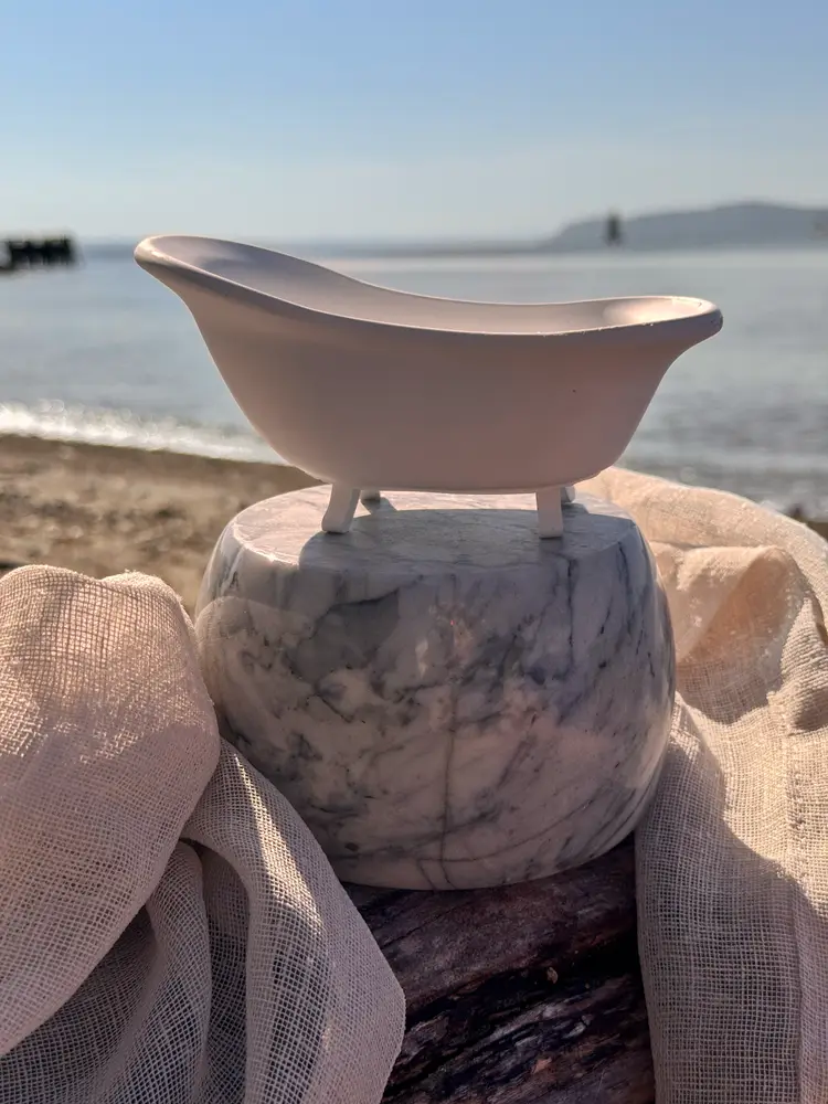 The Siren’s Keep Clawfoot Tub Soap Holder | Vintage-Inspired Bath Accessory | Mermaid Bathroom Decor | Soap Dish for Artisan Bars