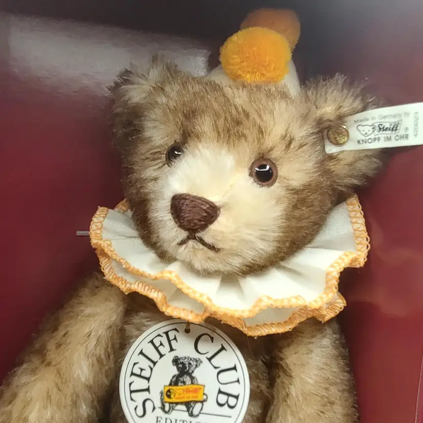 1993/1994 Steiff Club Teddy Clown Plush Bear
