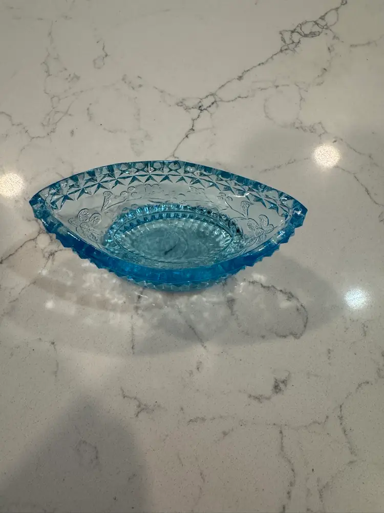 EAPG Blue Salt Dish