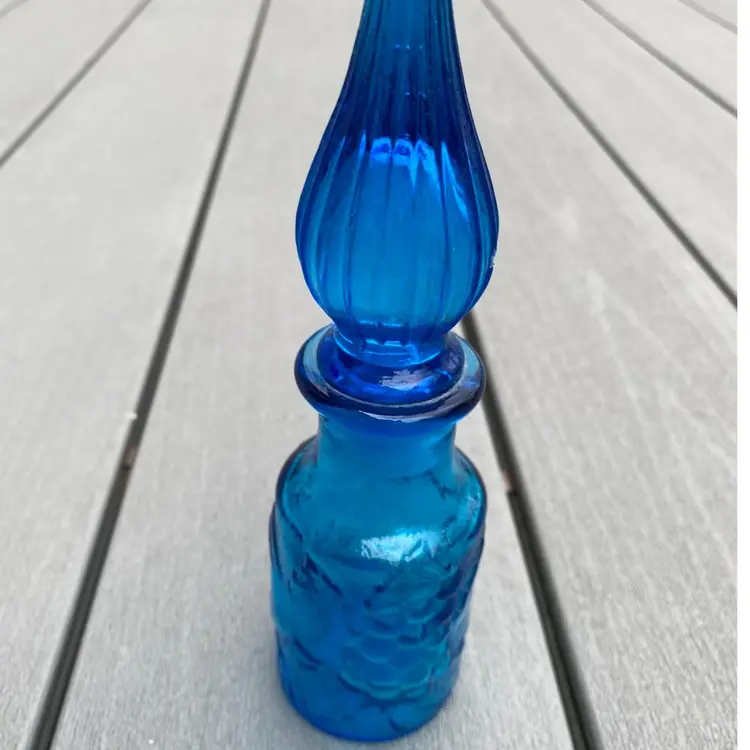 STUNNNG ROYAL BLUE EMPOLI GENIE BOTTLE WITH STOPPER