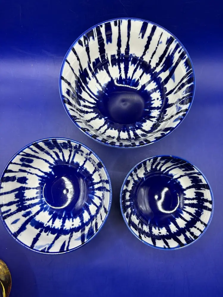 West Elm Tie Dyed Nesting Bowls