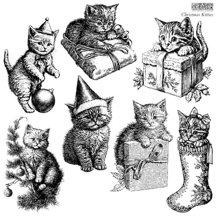 IOD’s 2023 Christmas Kitties Stamp Set - Limited