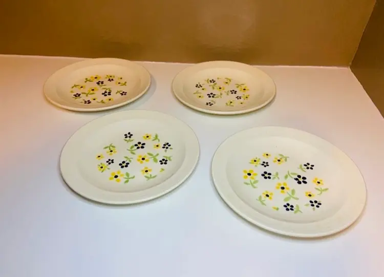 Homer Laughlin Country French Dessert Plates CottageCore Farmhouse Rustic Provincial French Country