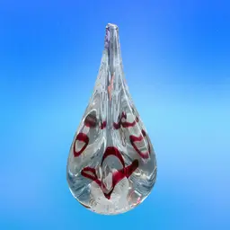 Unsigned maiden Sweden teardrop paperweight