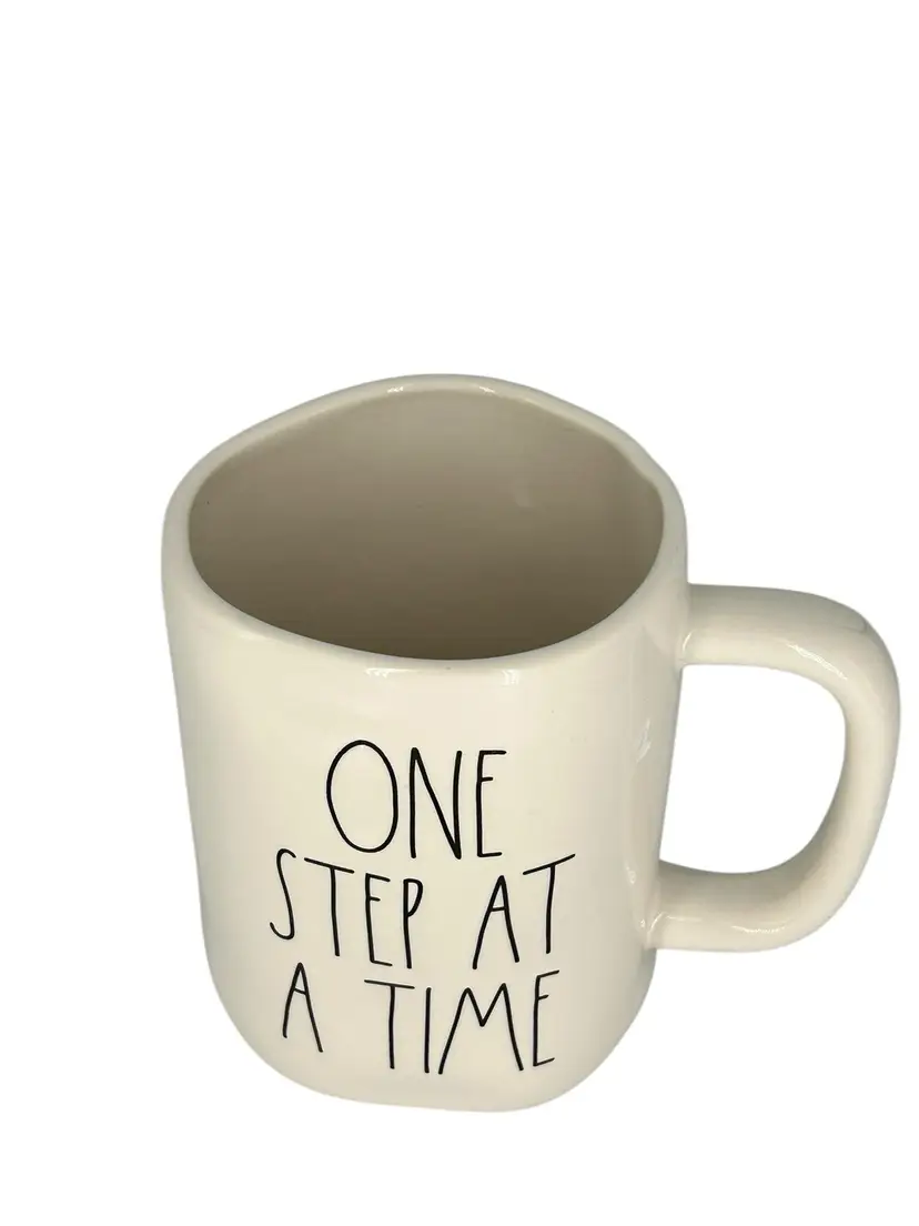 Rae Dunn Magenta “One Step At A Time” Coffee Mug