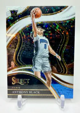 ANTHONY BLACK 2023-24 SELECT COURTSIDE WHITE DISCO RC /75 MAGIC ROOKIE