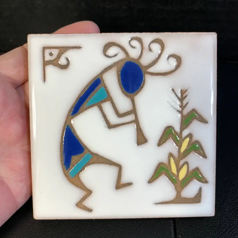 Mag Mor Studio Kokopelli Tile