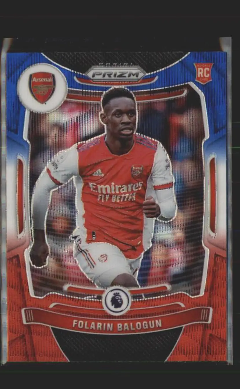 2021-22 Prizm EPL #208 Folarin Balogun Prizms Red White and Blue - ( 138 ) - Arsenal FC