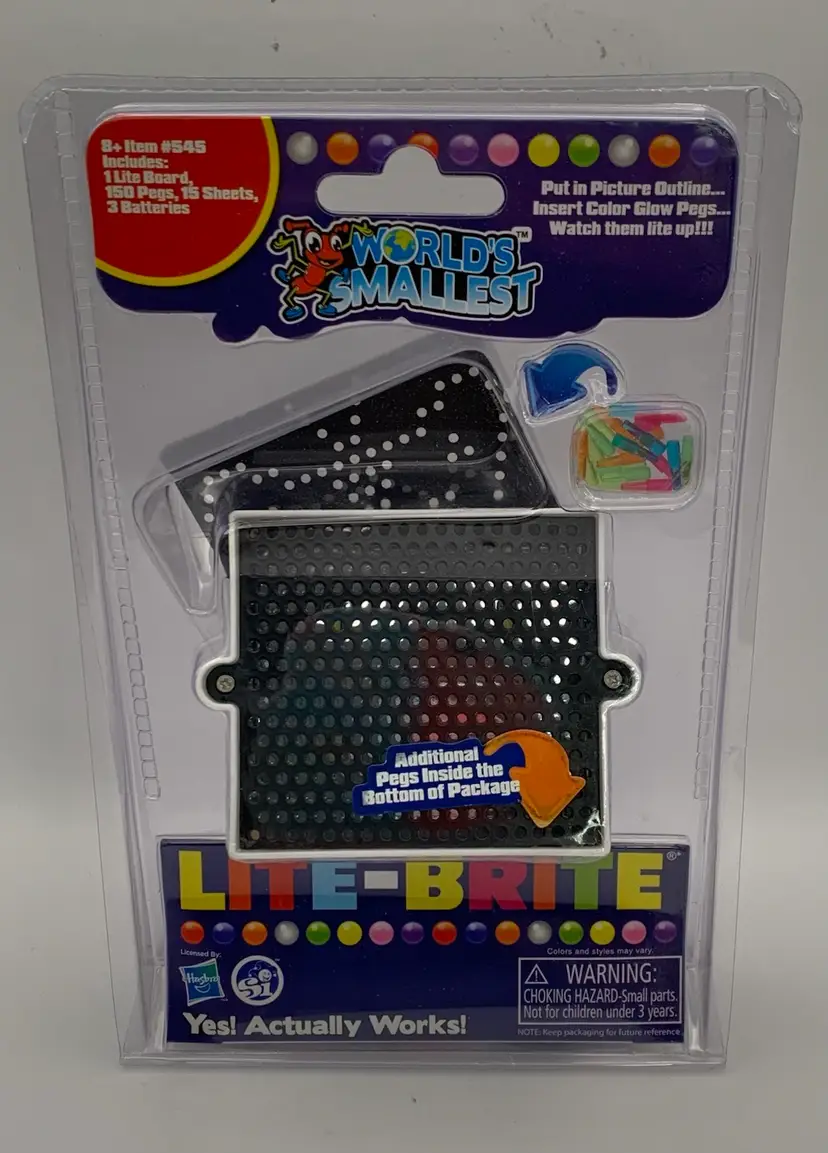 World’s Smallest Lite Brite. New in original package.