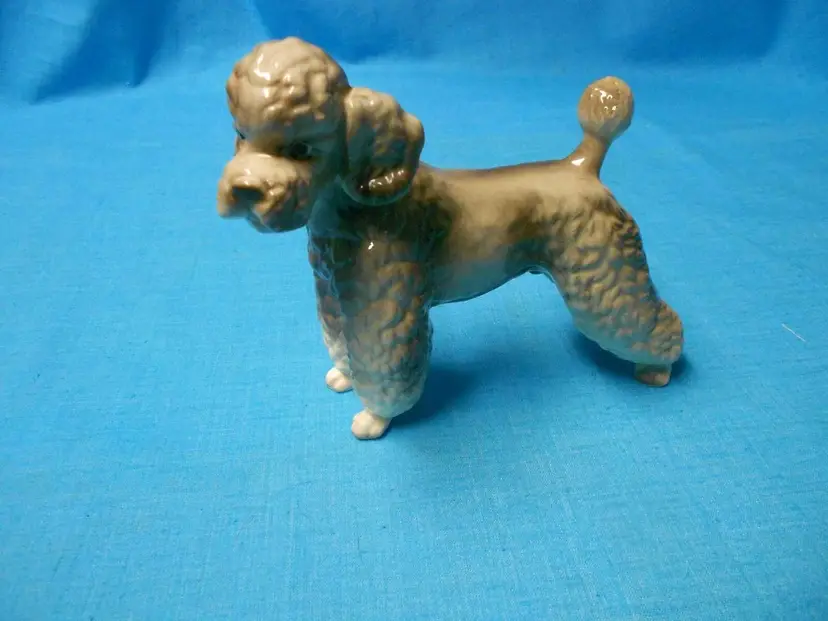 Vtg Handpainted Stone Critters Porcelian Crocker Spaniel Figure Dog (GG)