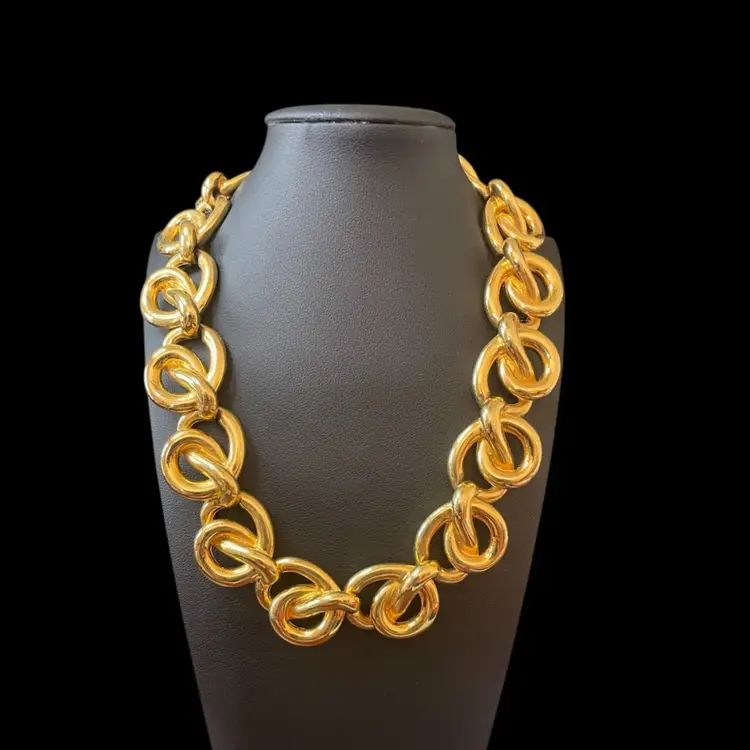 Anne Klein Chunky Gold Tone Necklace