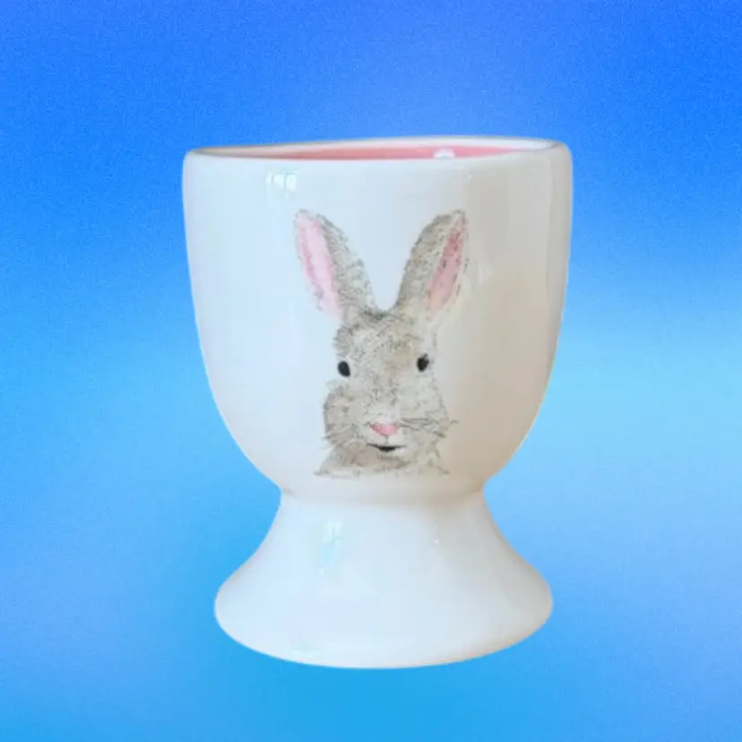 Rae Dunn Easter Egg Cup Artisan Collection By Magenta Bunny Rabbit
2.5” T x 2” W