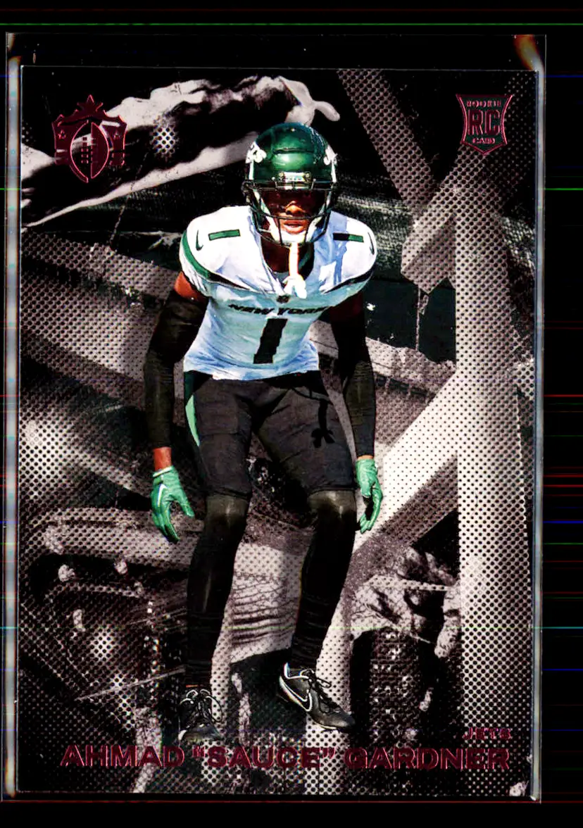 Ahmad "Sauce" Gardner 2022 Panini Chronicles Pink Gridiron Kings #GK-20 - (113) - New York Jets
