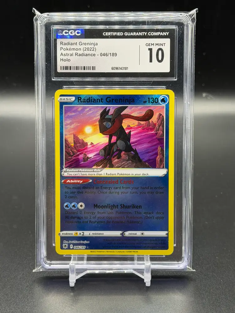 Radiant Greninja 2022 Pokemon Astral Radiance 046/189 Holo CGC GEM MINT 10