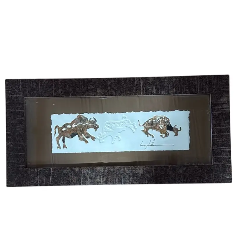 framed piece of artwork by the artist Harry Wilson