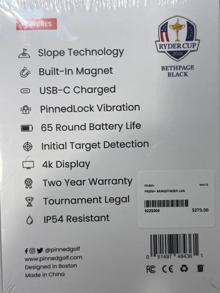 Pinned 2025 Ryder Cup Edition Range Finder