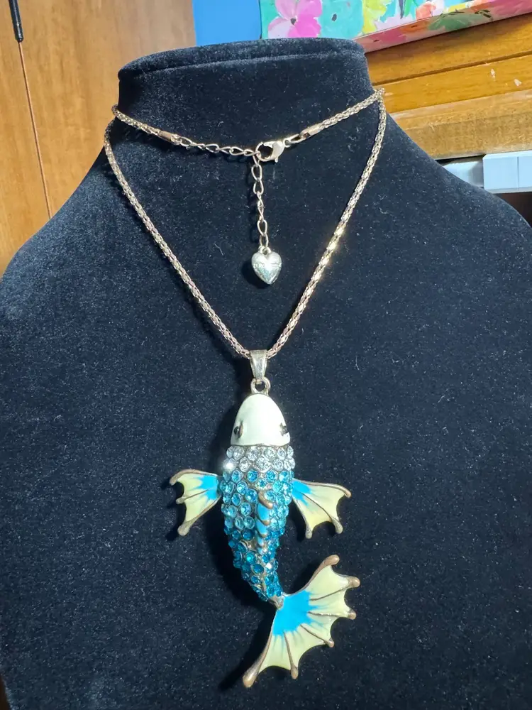 Blue Fish Pendant