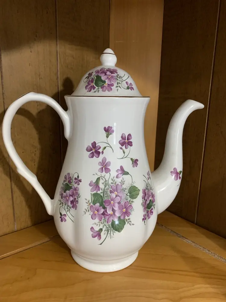 Formalities by Baum Brothers Violet Pattern Teapot