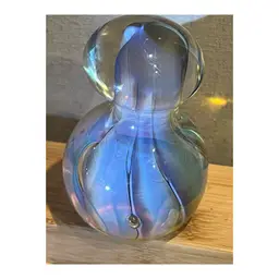 Beautifully Colored Freeform Swirl Paperweight