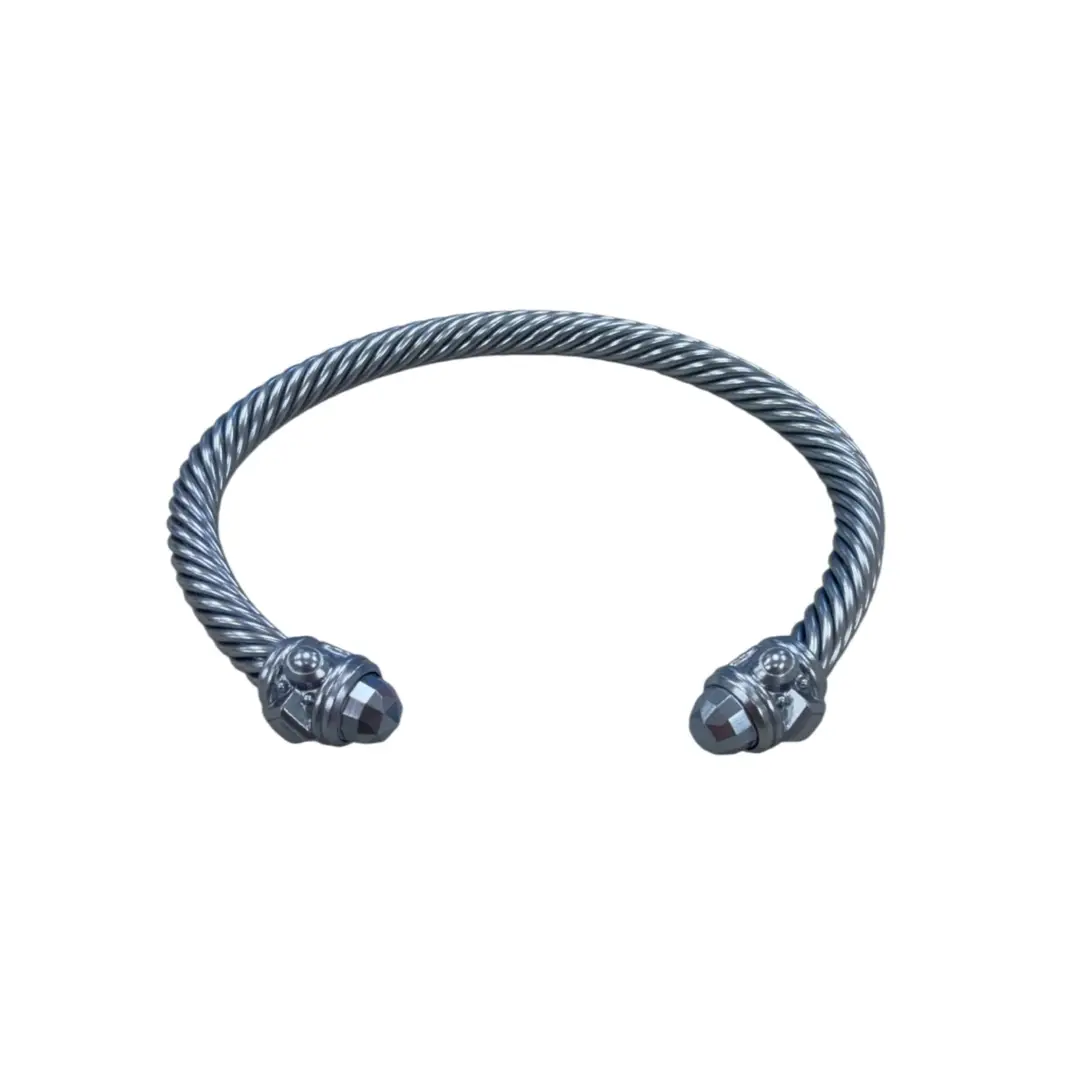 David Yurman Blue Classic Cable Bracelet