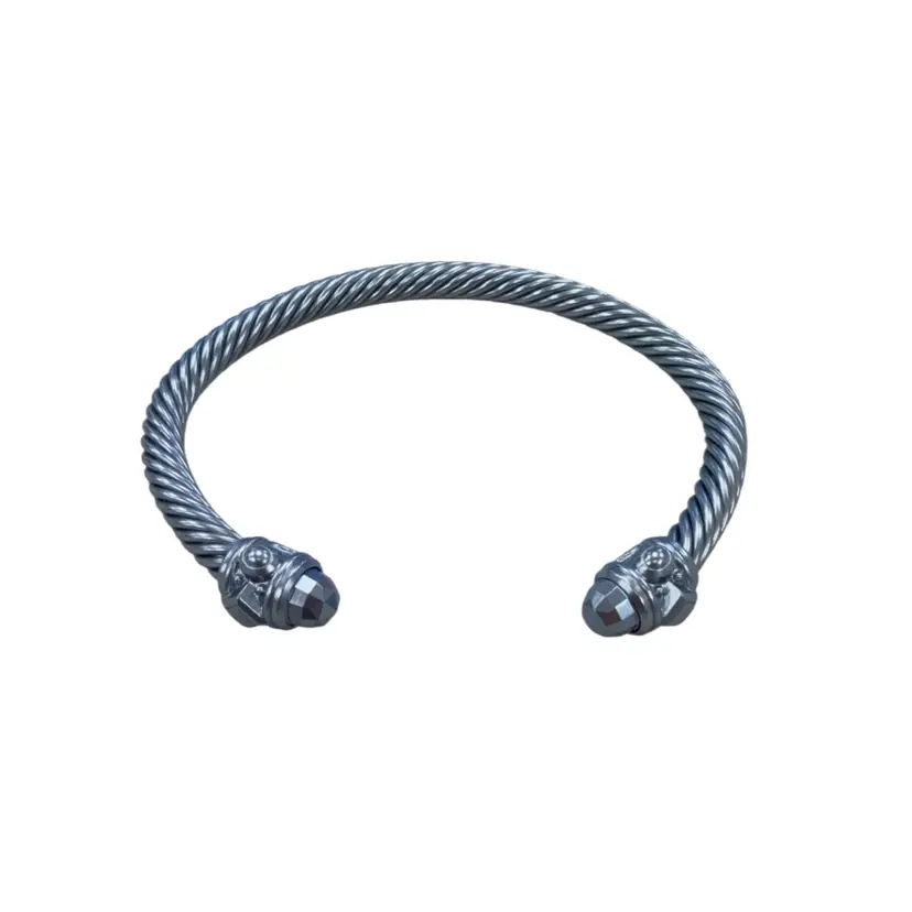 David Yurman Blue Classic Cable Bracelet