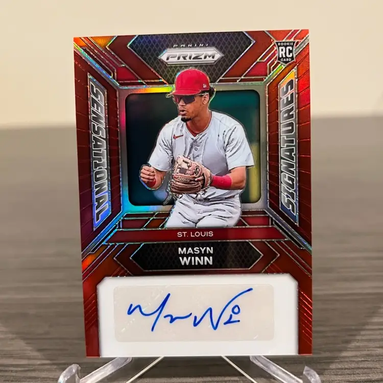 2024 Panini Prizm Masyn Winn RC Auto 61/99 Color Match St. Louis Cardinals