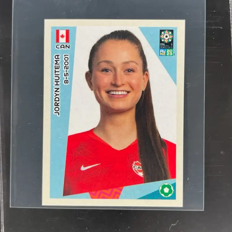 Jordyn Huitema 2023 Panini Women’s World Cup Sticker Canada Soccer Card