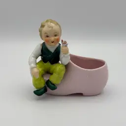 Vintage Lefton Dutch Boy Planter