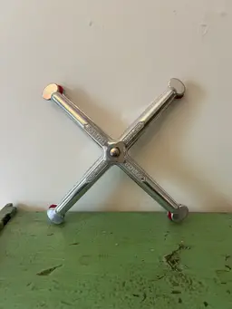 Vintage Zephyr Tennis Racket Brace Clamp. Made in France. Aluminum with Felt Tips.