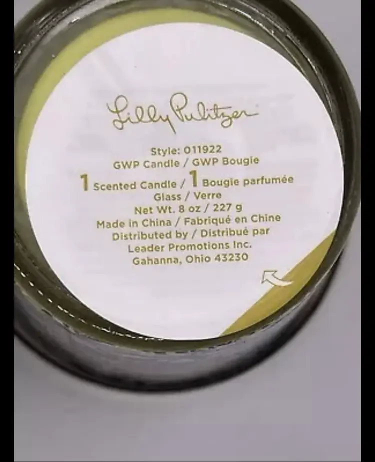 Lilly Pulitzer Onyx Bougie Scent Soy Based Printed Candle New In Box Set Of 2