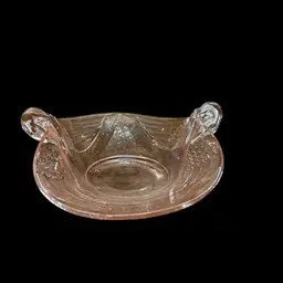 03 Double Swan Design Fenton Candy Diss