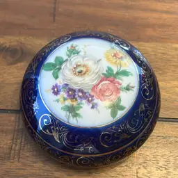Small German Trinket Dish With Lid