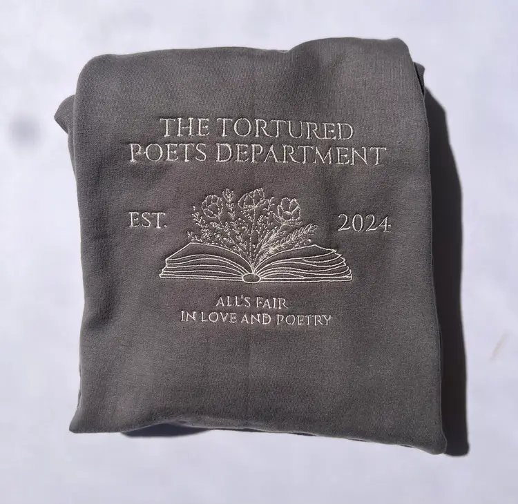 Tortured Poets Department Embroidered Sweatshirt 