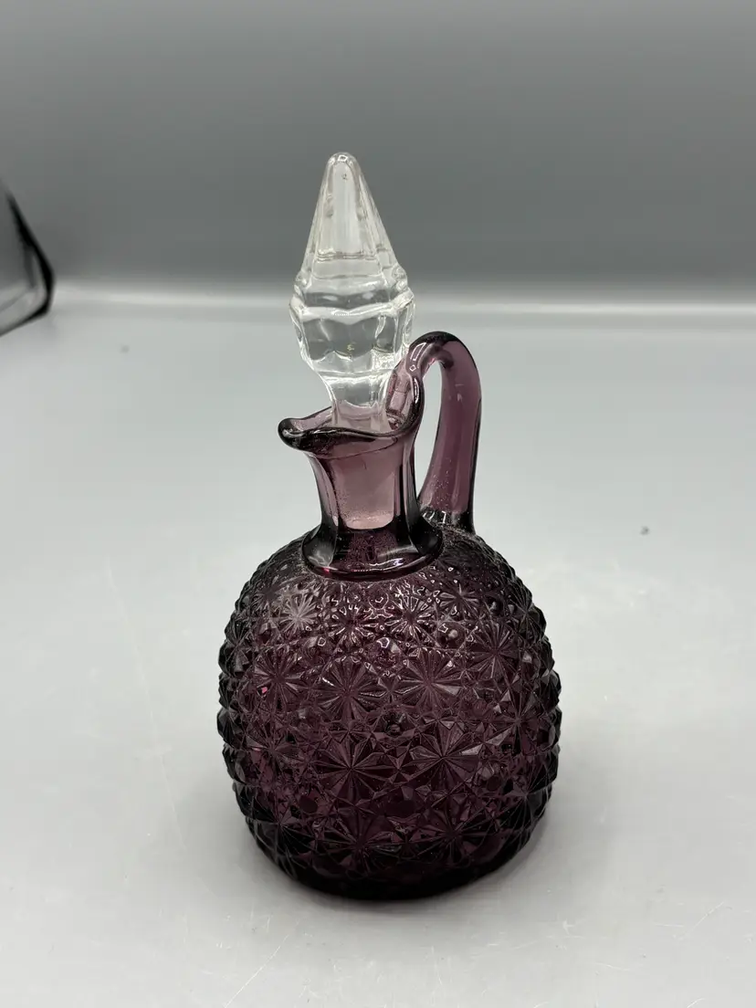 Vintage Amethyst L.G. Wright cruet