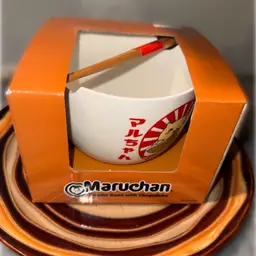 Ramen Noodle Bowl With Chopsticks. Brand New