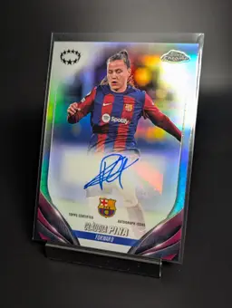 2023-24 Topps Chrome UWCL Claudia Pina Auto FC Barcelona