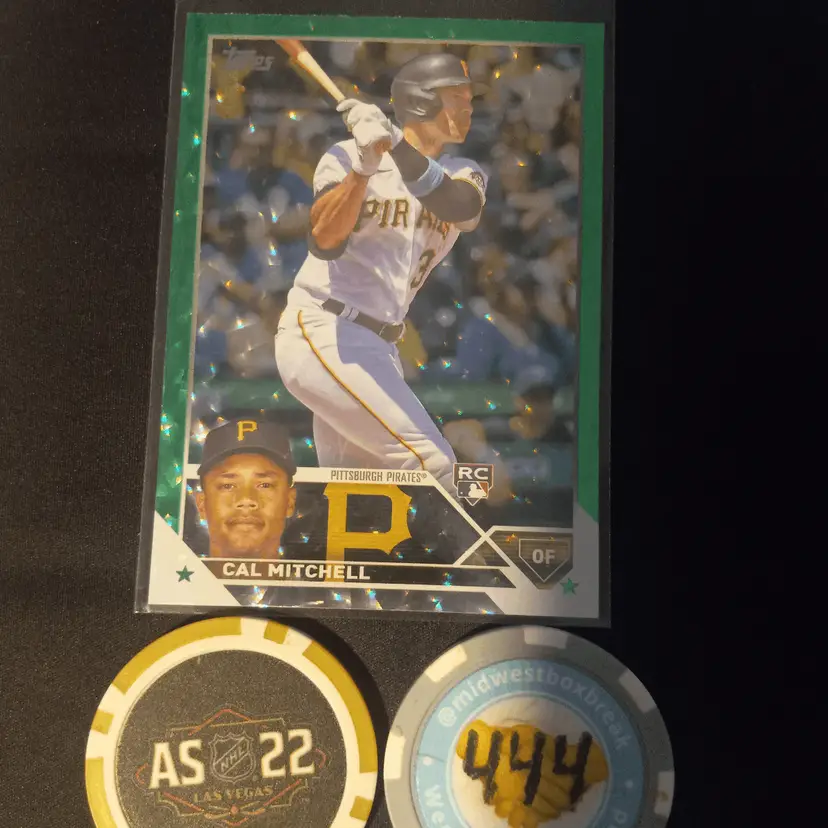 2023 Topps Cal Mitchell RC green foilboard /499 - Pittsburgh Pirates