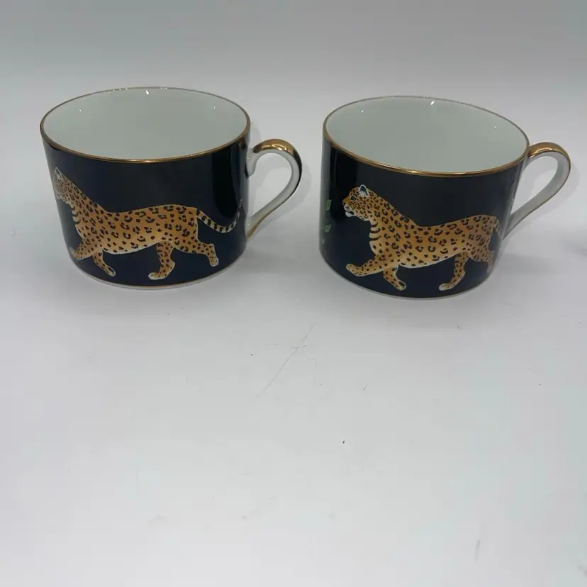 LYNN CHASE JAGUAR JUNGLE LOT OF 2 CUPS