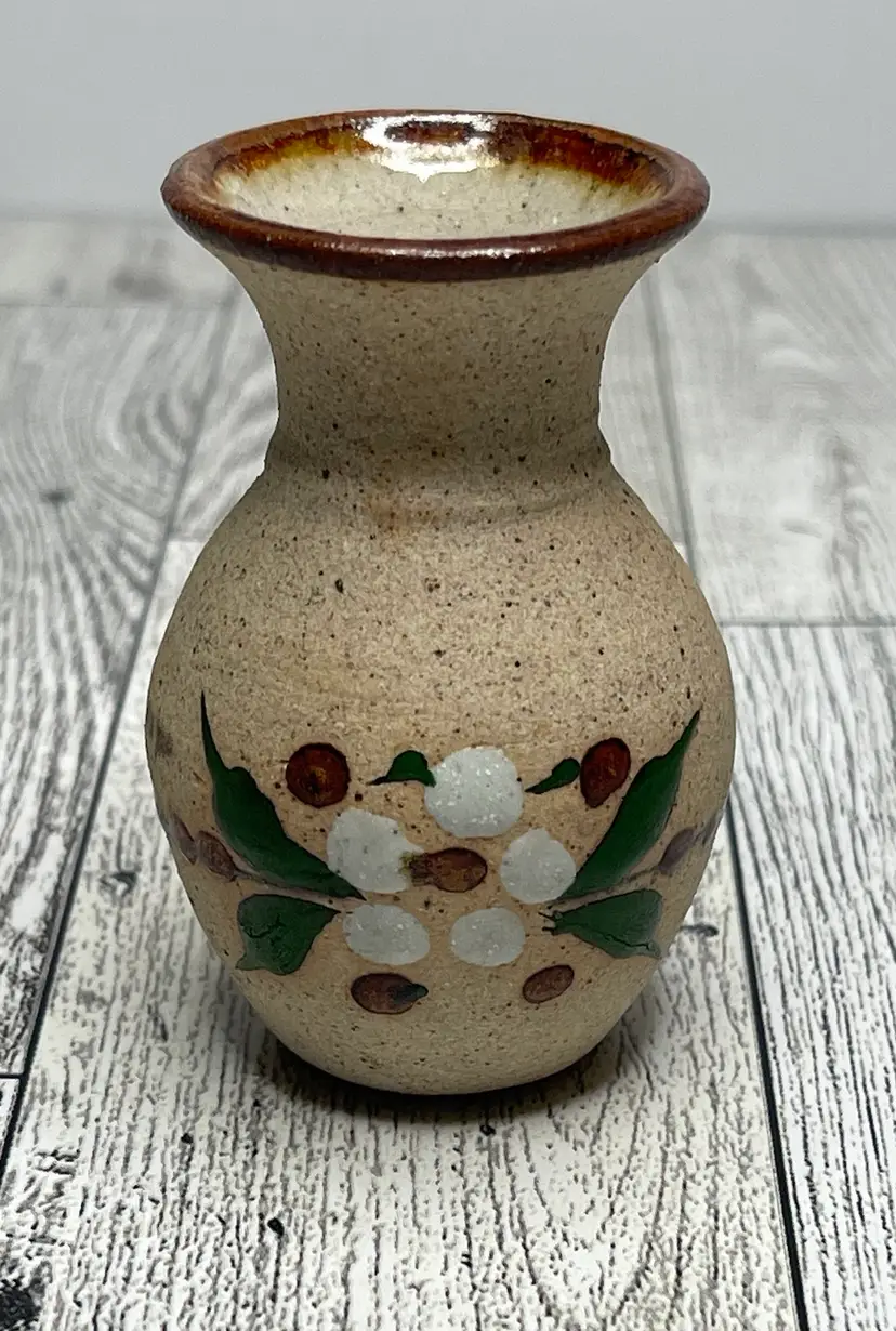 Miniature Tonala Mexico Pottery Vase