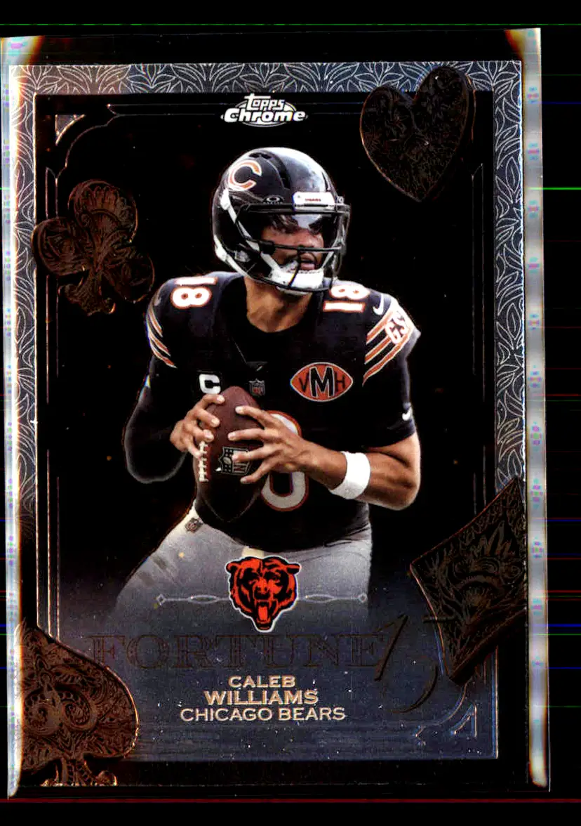 Caleb Williams 2025 Topps Chrome Fortune 15 #F15-16 - (142) - Chicago Bears